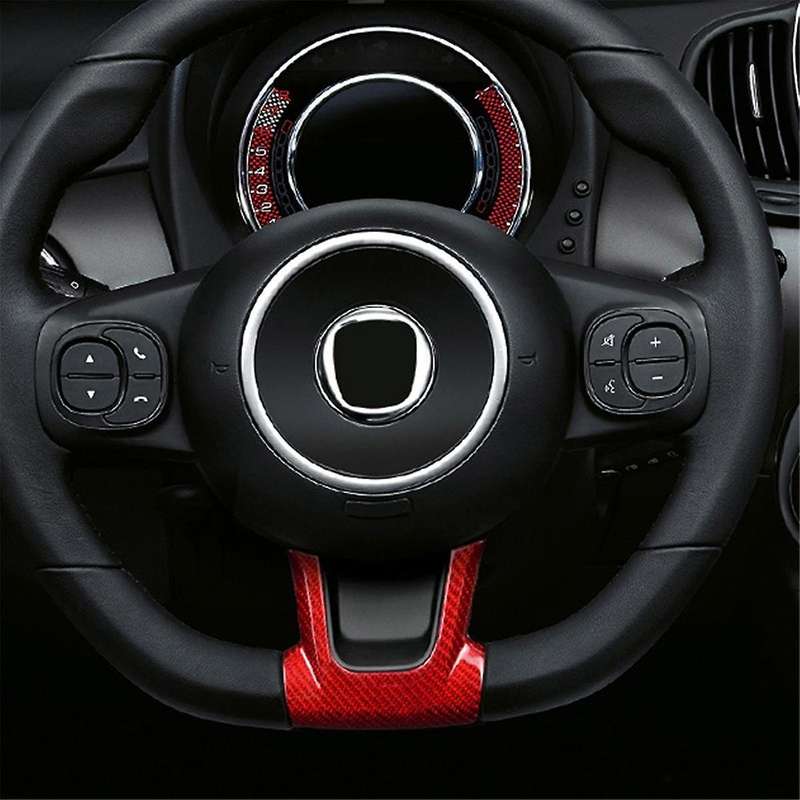 Real Hard Carbon Fiber Sticker for 2008-2023 Car Center Steering Wheel Cover Trim(a)