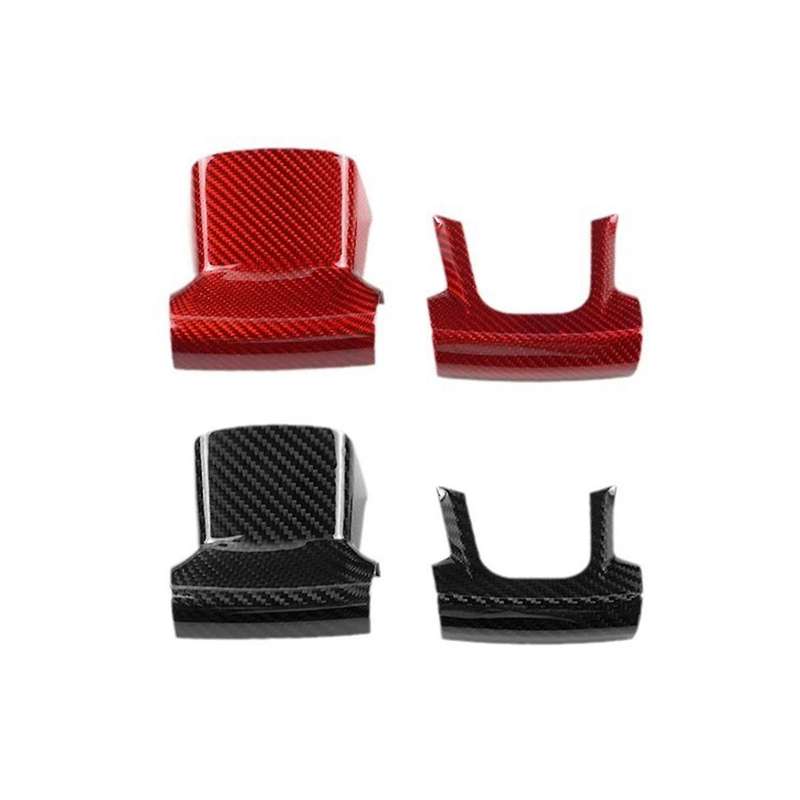 Real Hard Carbon Fiber Sticker for 2008-2023 Car Center Steering Wheel Cover Trim(a)