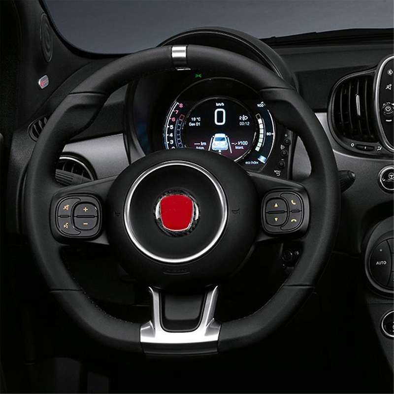 Real Hard Carbon Fiber Sticker for 2008-2023 Car Steering Wheel Center Ring Cover Interior Accessor