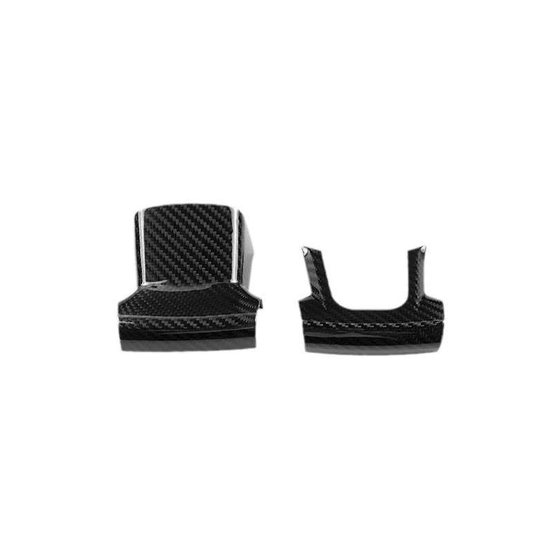 Real Hard Carbon Fiber Sticker for 2008-2023 Car Center Steering Wheel Cover Trim(b)