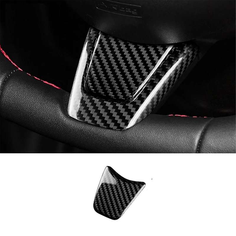 Real Hard Carbon Fiber Sticker for 595 2012 2013 2014 2015 Car Steering Wheel Cover Accessories