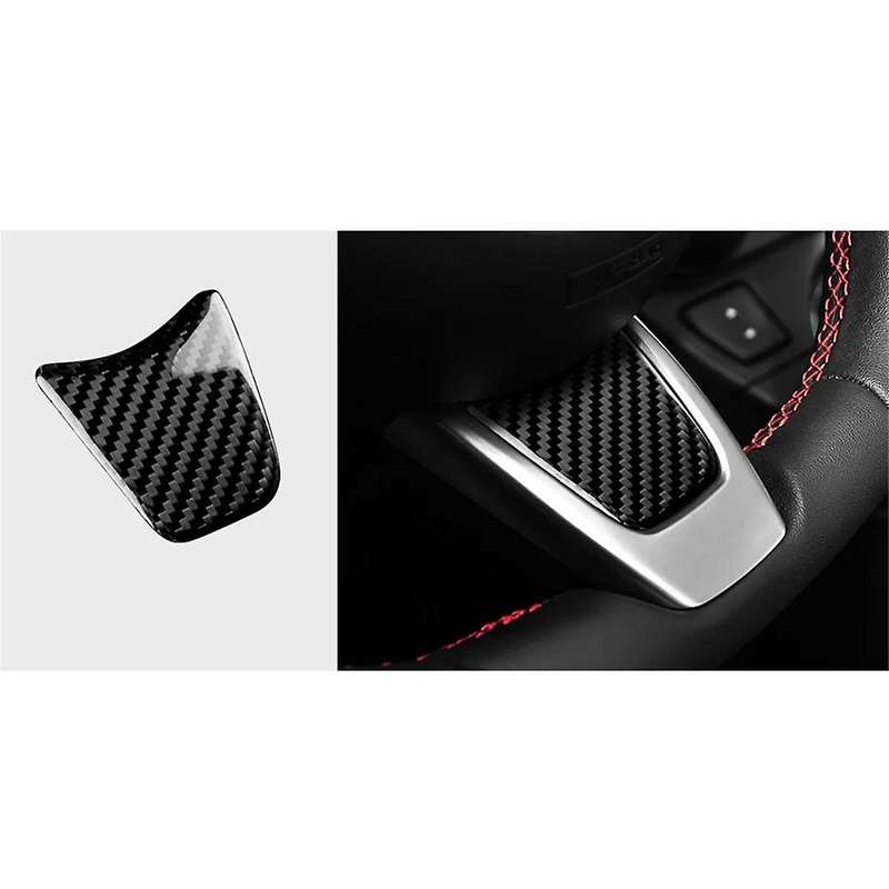 Real Hard Carbon Fiber Sticker for 595 2012 2013 2014 2015 Car Steering Wheel Cover Accessories