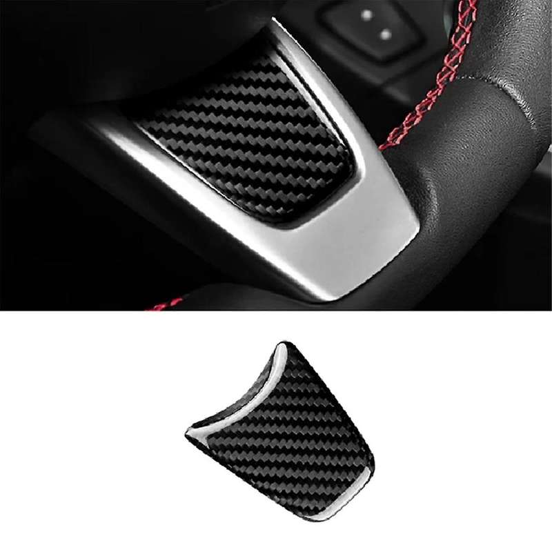 Real Hard Carbon Fiber Sticker for 595 2012 2013 2014 2015 Car Steering Wheel Cover Accessories