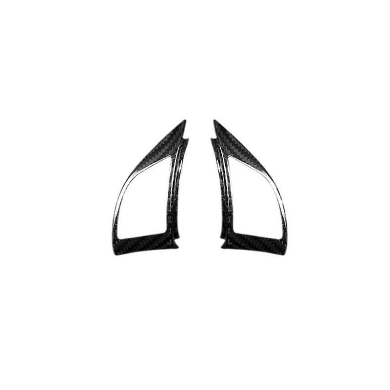Real Hard Carbon Fiber Sticker for 595 2010-2015 Car Steering Wheel Button Interior Trim(a)