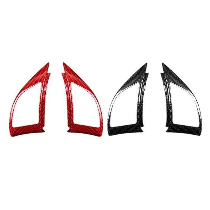 Real Hard Carbon Fiber Sticker for 595 2010-2015 Car Steering Wheel Button Interior Trim(a)