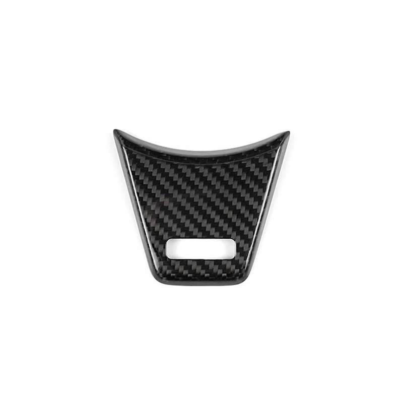 Real Hard Carbon Fiber Sticker for 2022 2023 Car Steering Wheel Button Frame Interior Trim(Black)