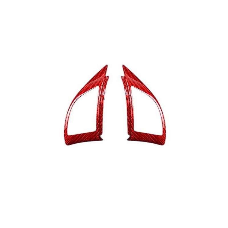 Real Hard Carbon Fiber Sticker for 595 2010-2015 Car Steering Wheel Button Interior Trim(b)