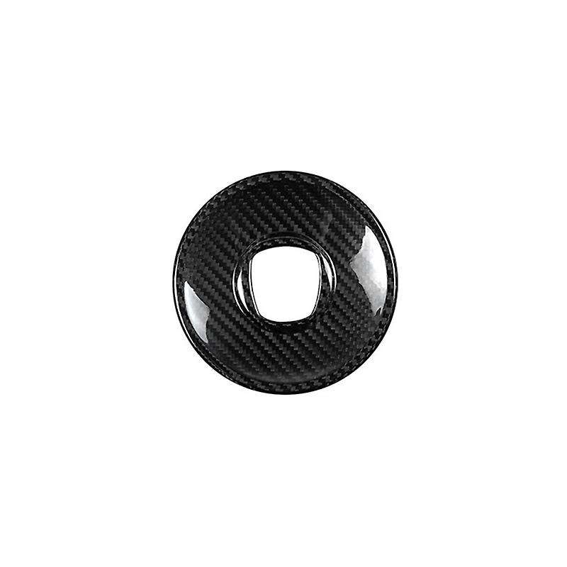 Real Hard Carbon Fiber Sticker for 500 2008-2013 Car Center Steering Wheel Interior Trim(B)