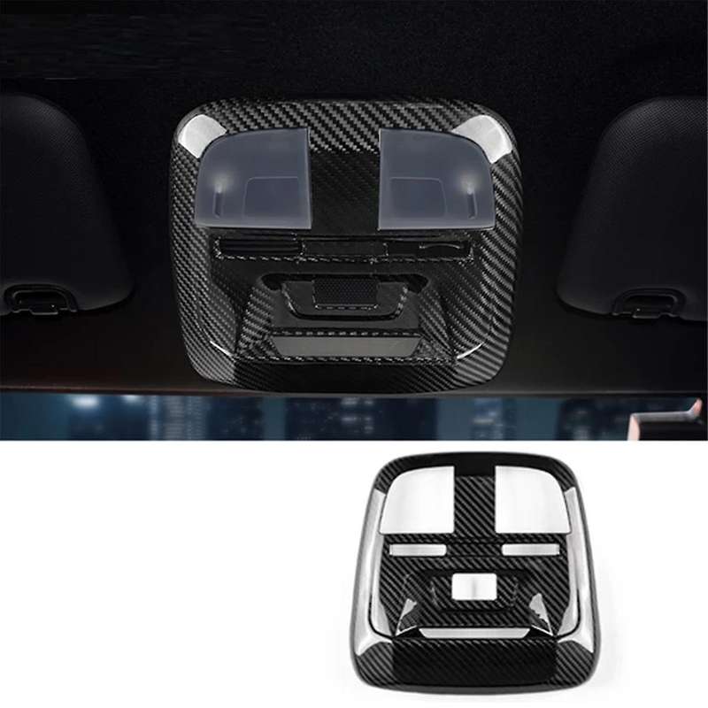 Real Hard Carbon Fiber Sticker for BRZ GR86 2022 2023 2024 Car Front Console Reading Light Cover