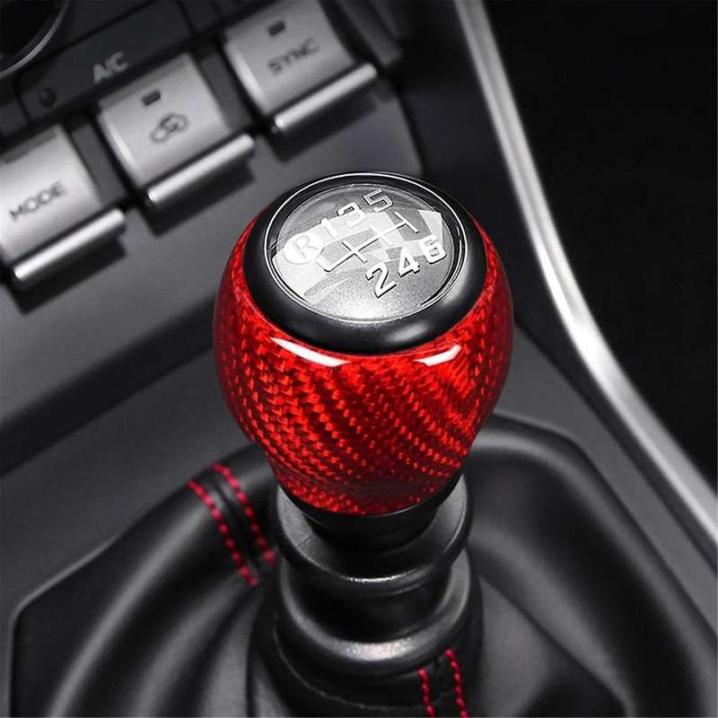 Real Hard Carbon Fiber Sticker for BRZ GR86 2023 Car Gear Shift Cover Interior Trim Accessories(B)