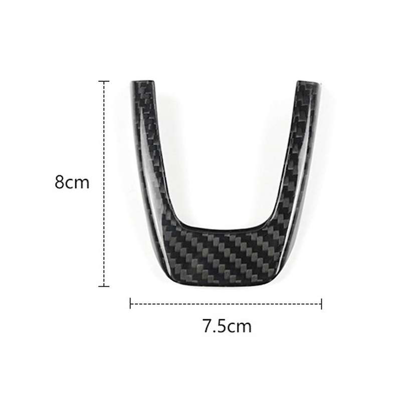 Real Hard Carbon Fiber Sticker for 595 2012 2013 2014 2015 Steering Wheel Trim Accessories