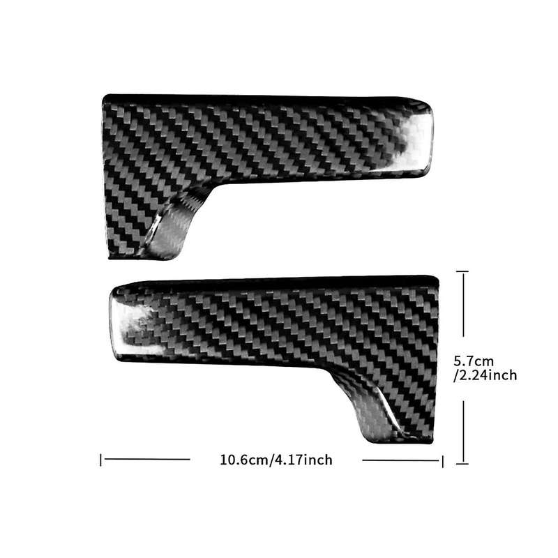 Real Hard Carbon Fiber Sticker for BRZ GR86 2022-2024 Seat Adjustment Handle Interior Trim(Balck)