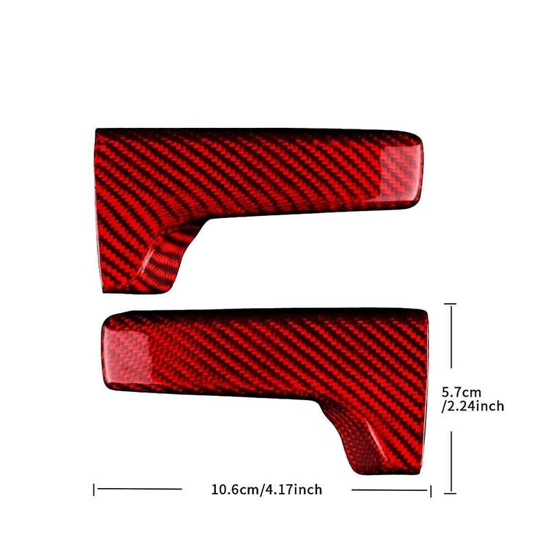 Real Hard Carbon Fiber Sticker for BRZ GR86 2022-2024 Seat Adjustment Handle Interior Trim(Balck)