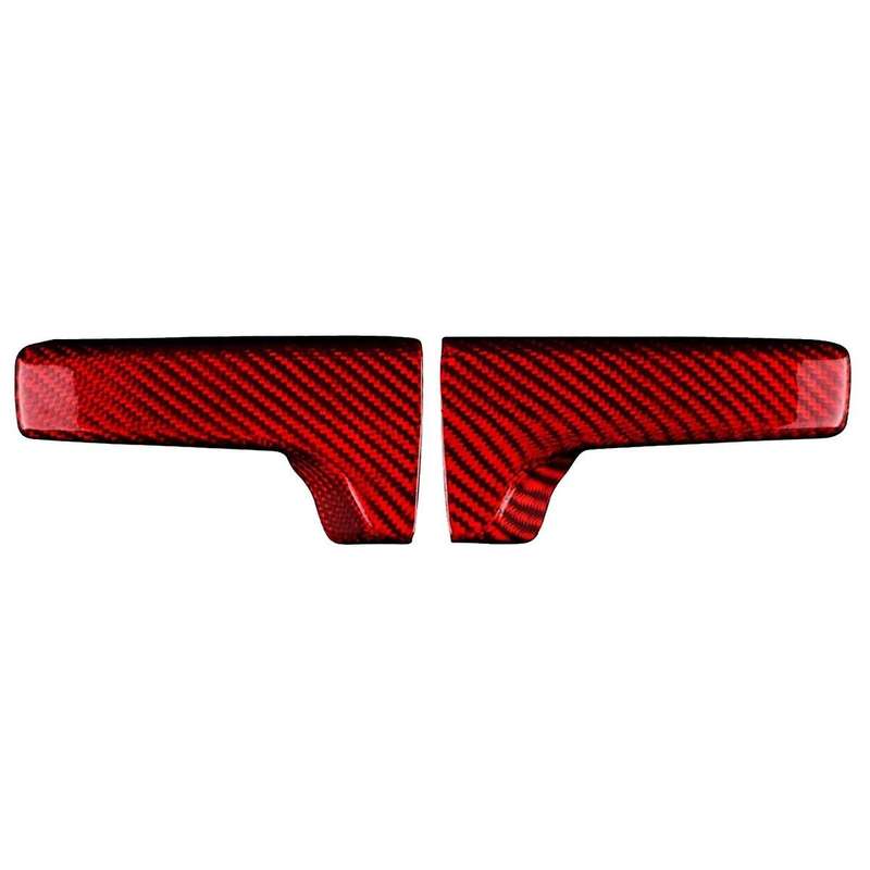 Real Hard Carbon Fiber Sticker for BRZ GR86 2022-2024 Seat Adjustment Handle Interior Trim(Red)