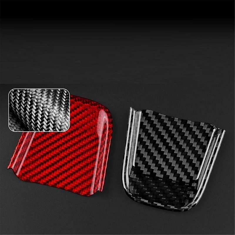 Real Hard Carbon Fiber Sticker for 595 2020 2021 2022 2023 Car Steering Wheel Trim Accessories Blac