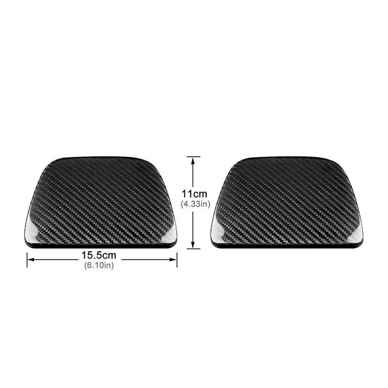 Real Hard Carbon Fiber Trim for BRZ GR86 2022-2024 Rear Seat Top Cover Sticker Accessories LHD RHD