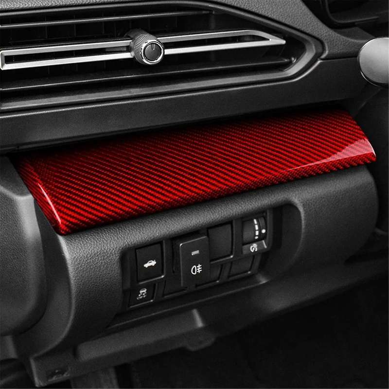 Real Hard Carbon Fiber Sticker for Crosstrek 2024 2024 2022 2023 Car Driver Left Trim Black