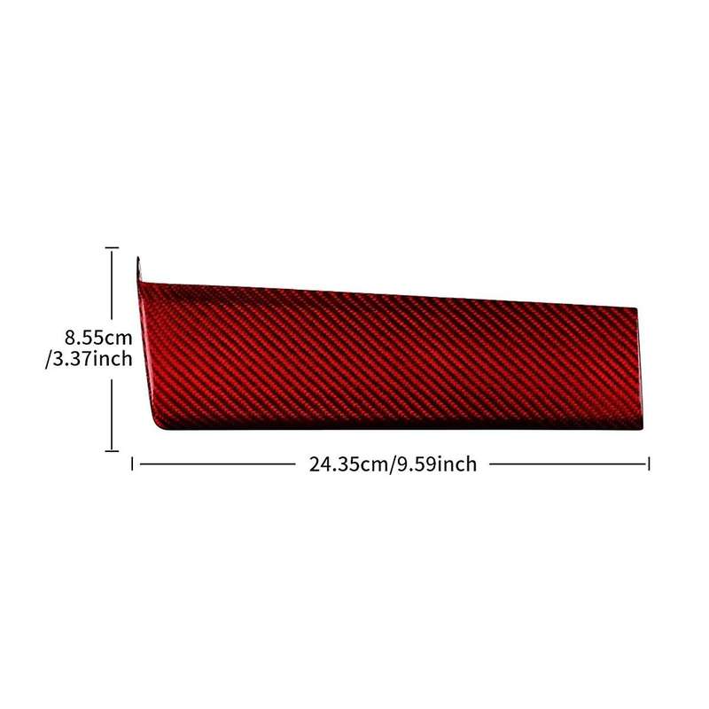 Real Hard Carbon Fiber Sticker for Crosstrek 2024 2024 2022 2023 Car Driver Left Trim Black