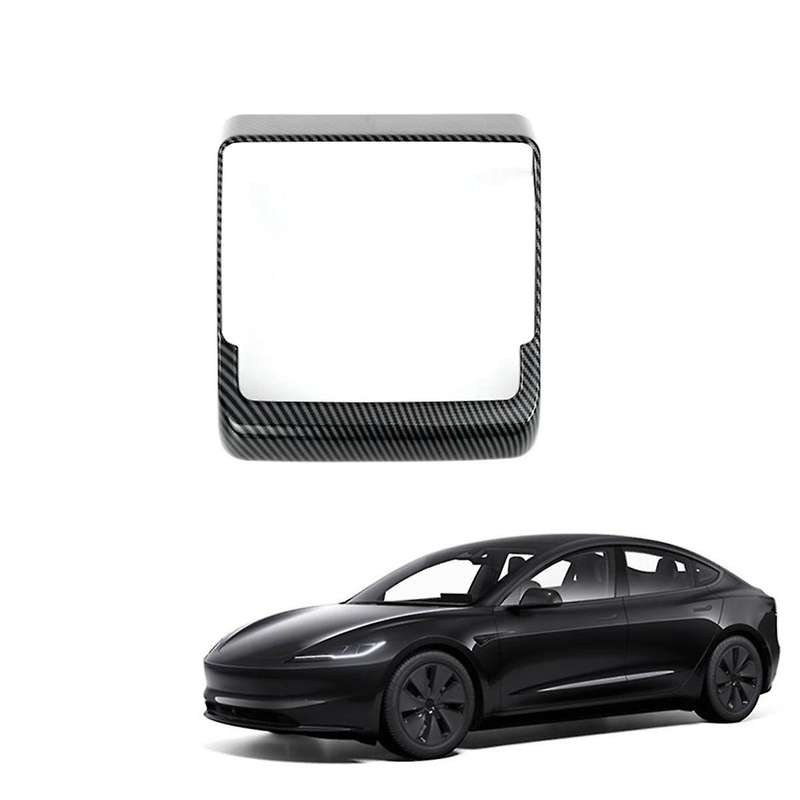 Rear Air Conditioning Vent Cover Interior Accessories for Model 3 2024 Abs Carbon Fiber Rear Screen