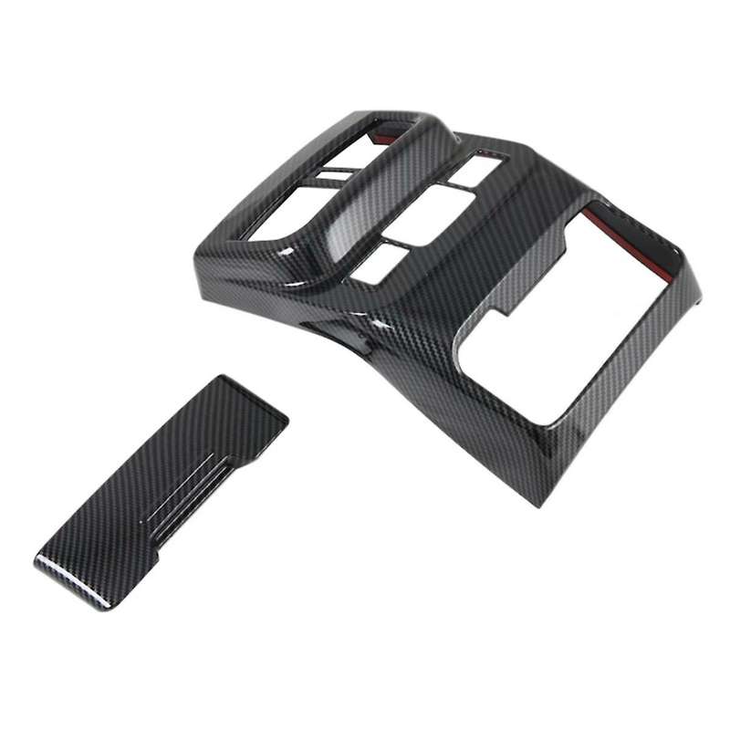 Rear Air Vent Outlet Frame Trim for 2021 2022 2023 Anti Kick Cover Protector Accessories Carbon Fib