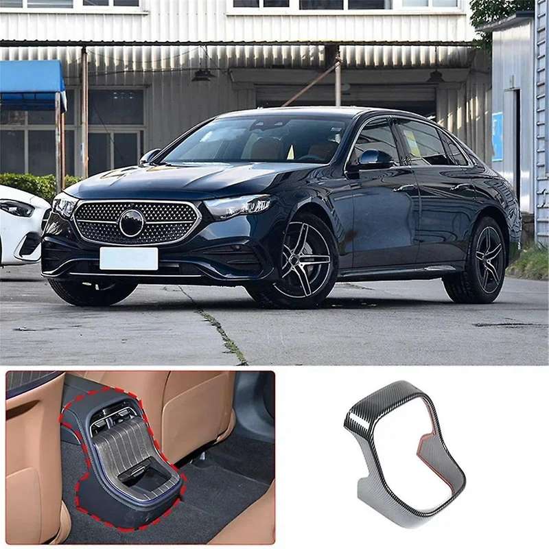 Rear Air Outlet Frame Trim Protection for E Class W214 2024 Accessories Carbon Fiber