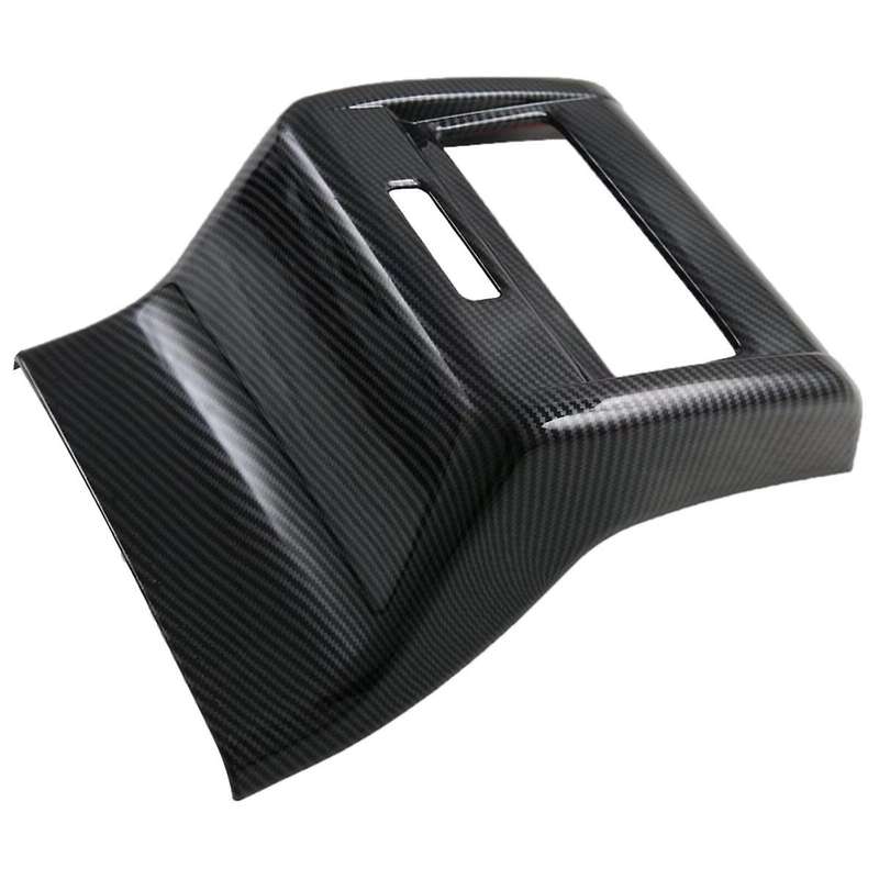 Rear Air Outlet Vent Panel Cover Trim for 2024 2025 Interior Accessories Carbon Fiber