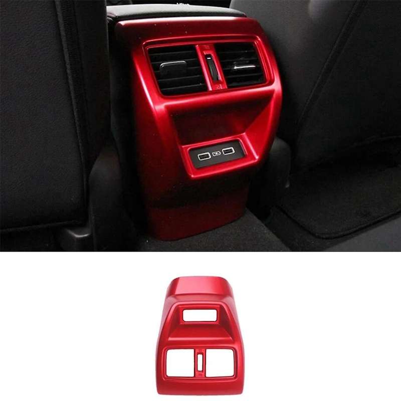 Rear Air Outlet Vent Panel Cover Trim Decor for 11th 2022 2023 Red Interior Accessories