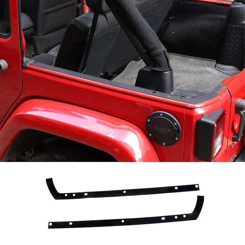 Rear Body Tub Rail Protector Trunk Cargo Shelf Side Cover for Wrangler Jk 2011-2017 4 Door Cargo Be