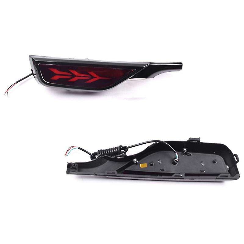 Rear Brake Light 12V Car LED Rear Fog Lamp Rear Bumper Light Flowing Turn Signal Reflector for Fit J