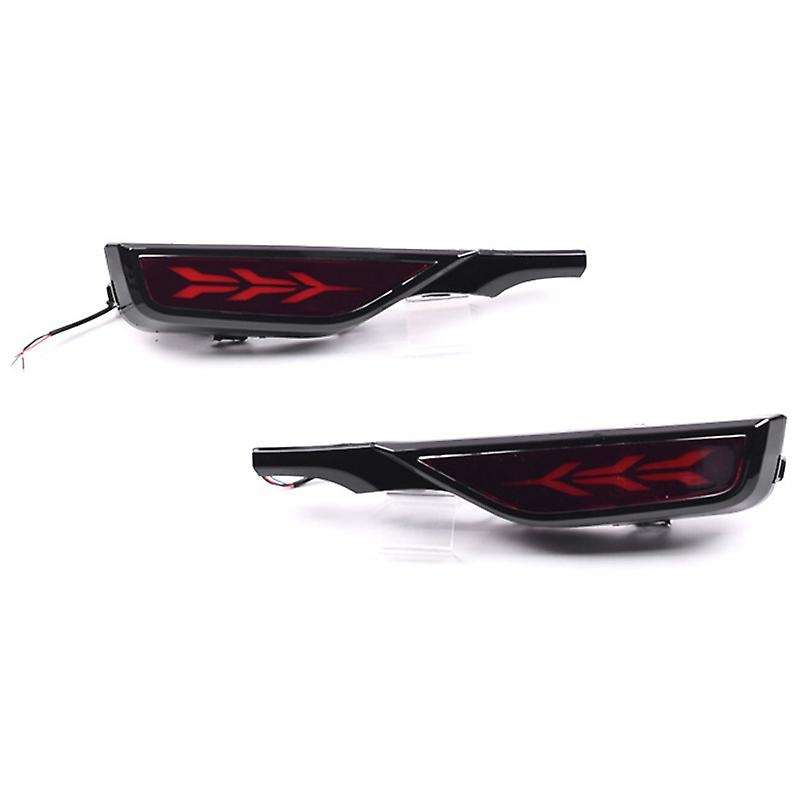 Rear Brake Light 12V Car LED Rear Fog Lamp Rear Bumper Light Flowing Turn Signal Reflector for Fit J