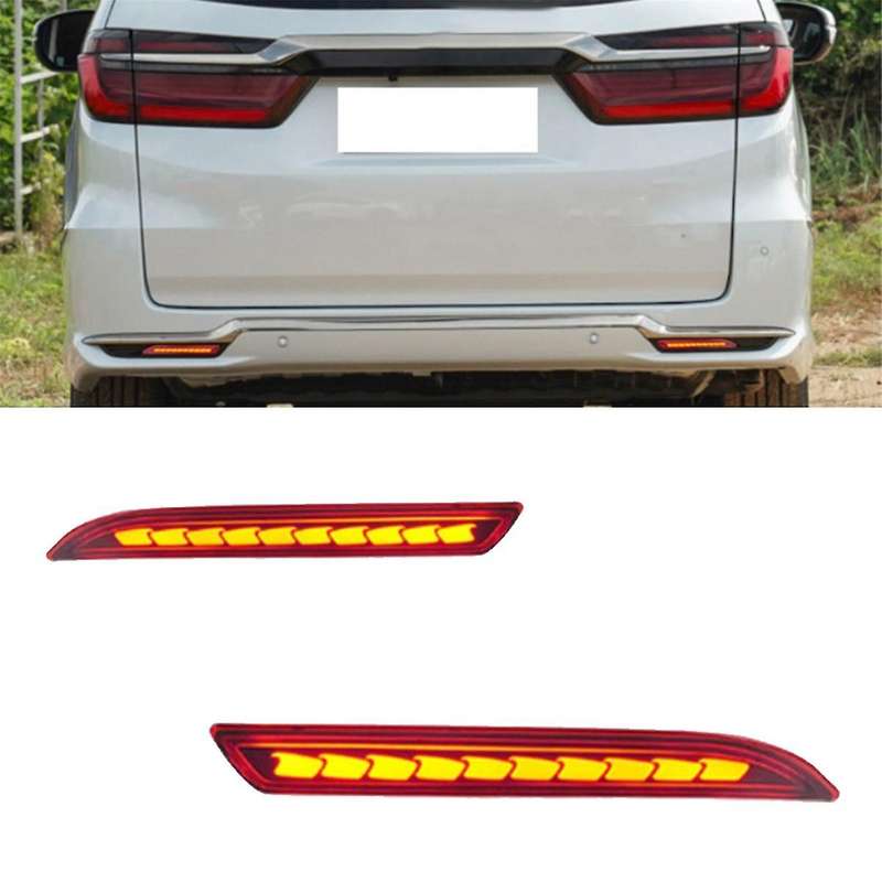 Rear Bumper LED Reflector for Odyssey 2015-2024 City 2023-2024 ELYSION Dynamic Fog Light Reflector