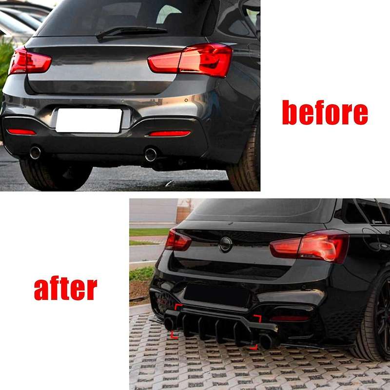 Rear Bumper Diffuser Spoiler Lip for 1 Series F20 M140i M Sport 2015-2019