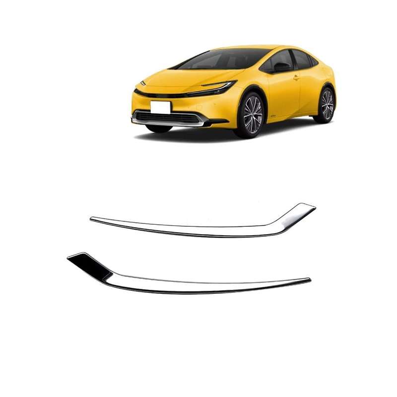 Rear Bumper Fog Light Cover Trim for Prius 60 Series 2023 Accessories, Chrome 2pcs