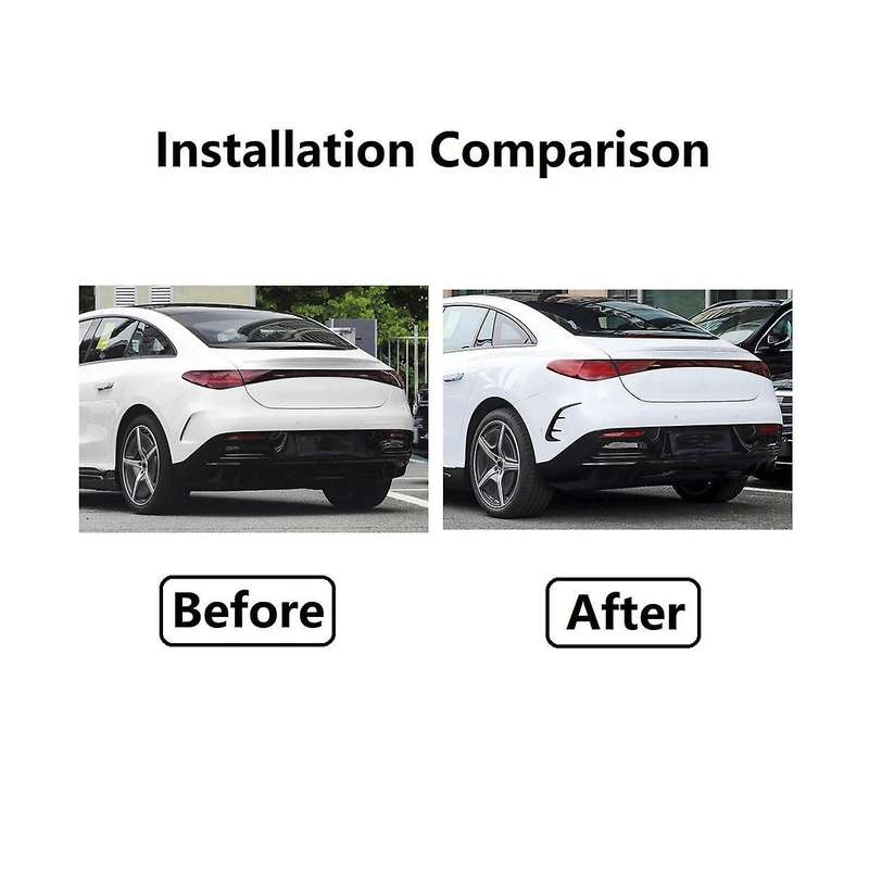 Rear Bumper Lip Splitter Spoiler Air Outlet Trim Cover for Eqe Eqe350 Eqe500 2022 2023 Accessories