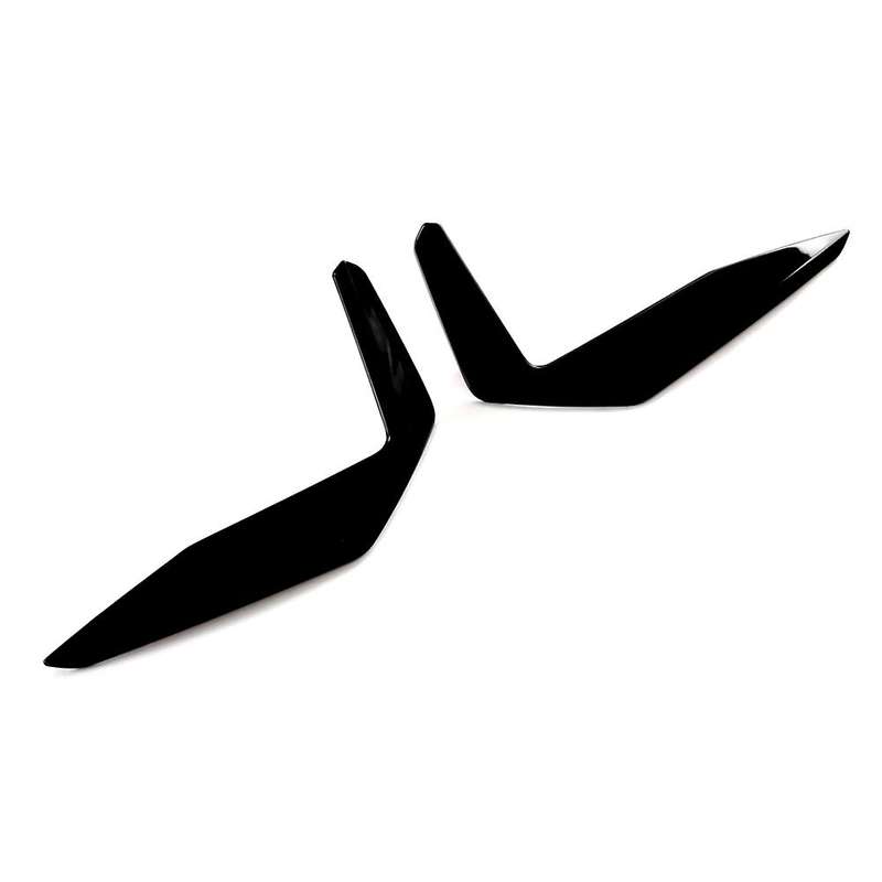 Rear Bumper Lip Splitter Canards Cover for X1 U11 2023 2024 XLine Fog Lamp Cover Trim - ABS Black
