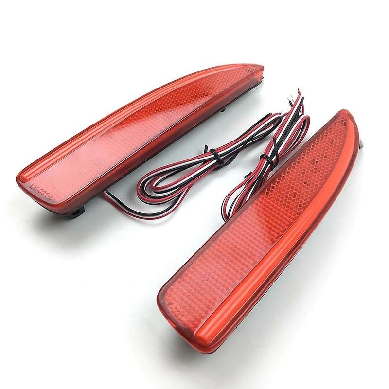 Rear Bumper Reflector LED Light Tail Brake Fog Lamp for 6 Atenza 2013 2014 2015 2016 Red