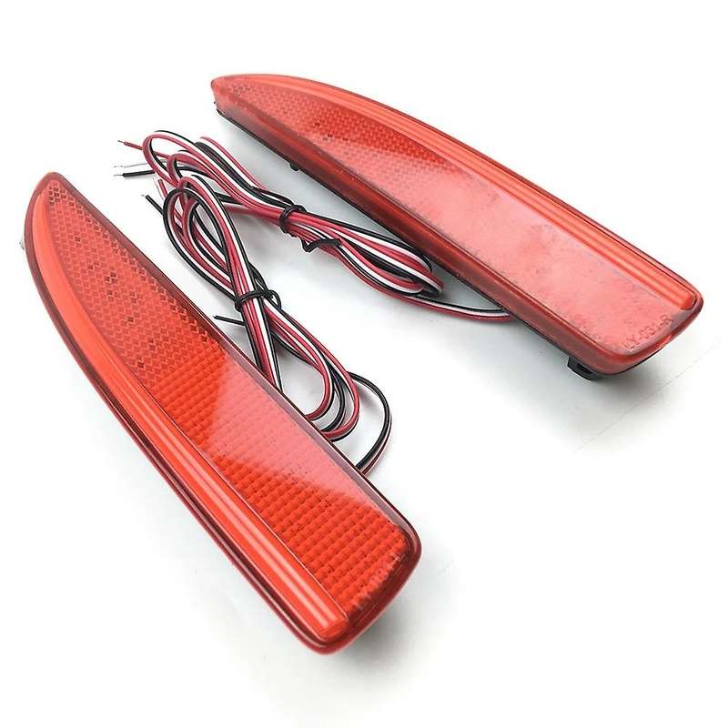 Rear Bumper Reflector LED Light Tail Brake Fog Lamp for 6 Atenza 2013 2014 2015 2016 Red