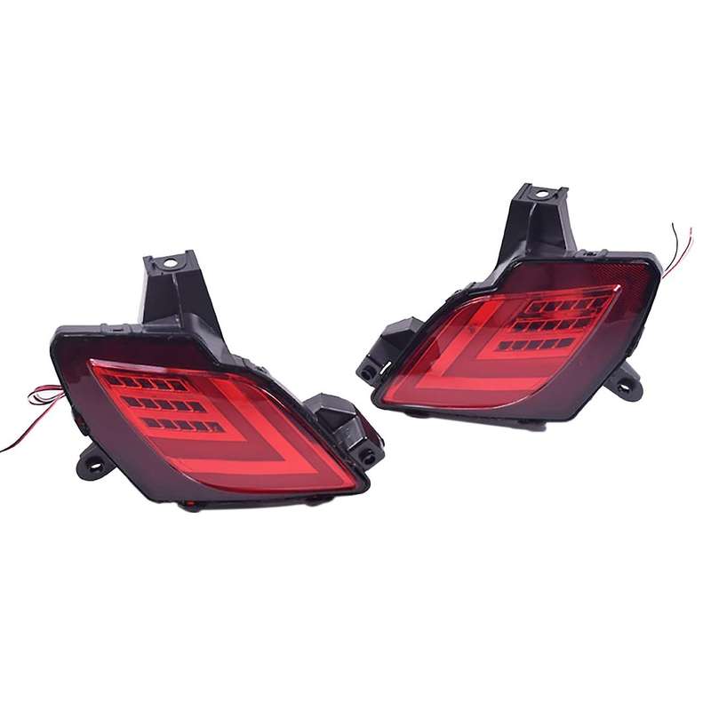 Rear Bumper Reflector Lights Multi-Function LED Brake Lights Dynamic Turn Signal Lamp for -5 CX5 201