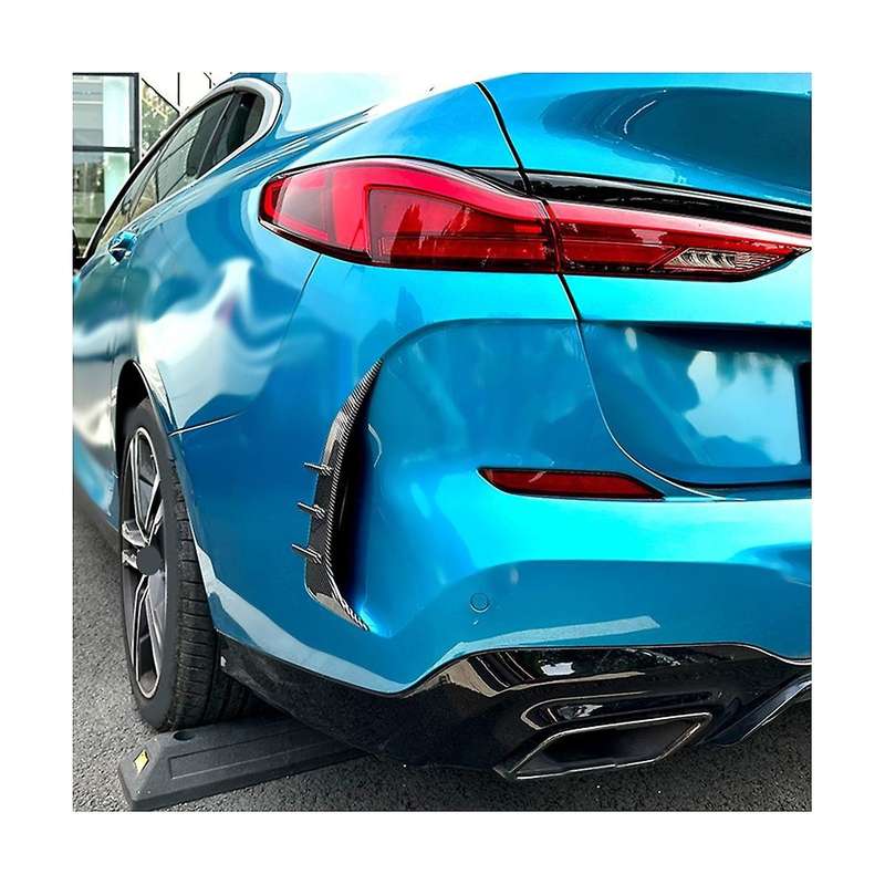 Rear Bumper Spoiler Cover Side Canard for 2 Series F44 Gran Coupe 2020-2023 Carbon Fiber Pattern