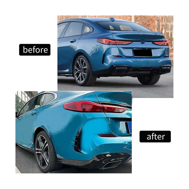 Rear Bumper Spoiler Cover Side Canard for 2 Series F44 Gran Coupe 2020-2023 Bright Black