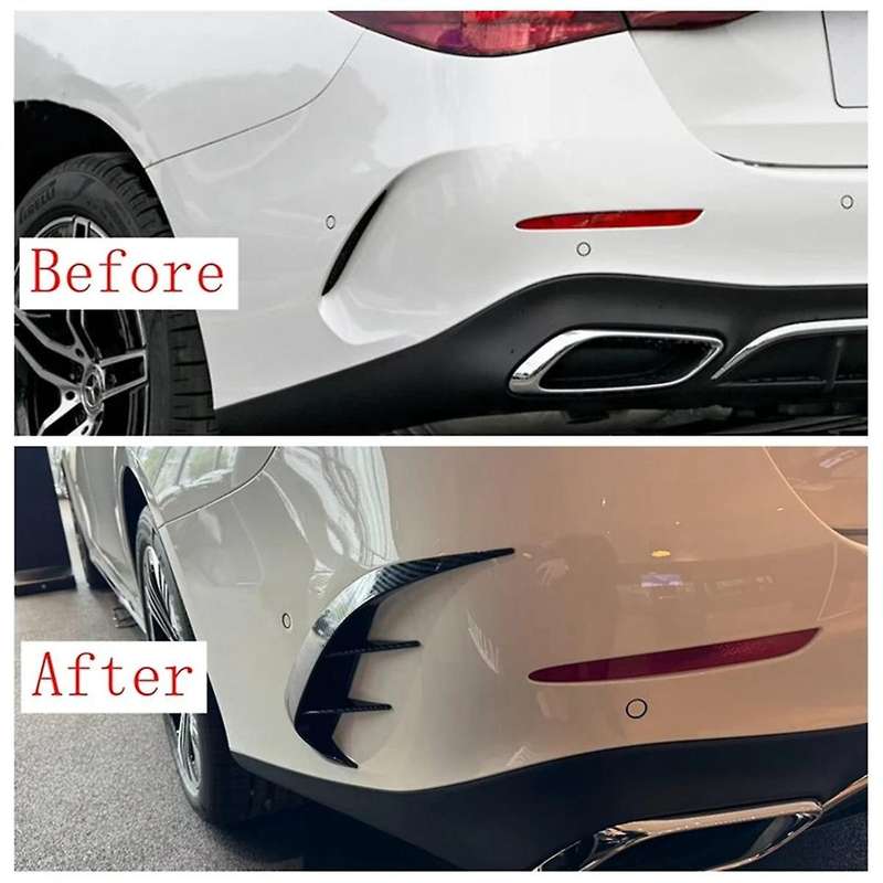 Rear Bumper Spoiler Lower Side Air Vent Frame Cover Trim for E Class W214 2024 Accessories
