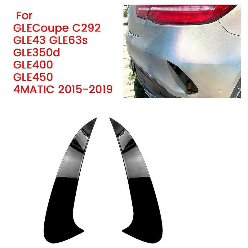Rear Bumper Spoiler Trim for Coupe C292 Gle63s Gle400 Gle450 4matic 2015-2019 Gloss Black
