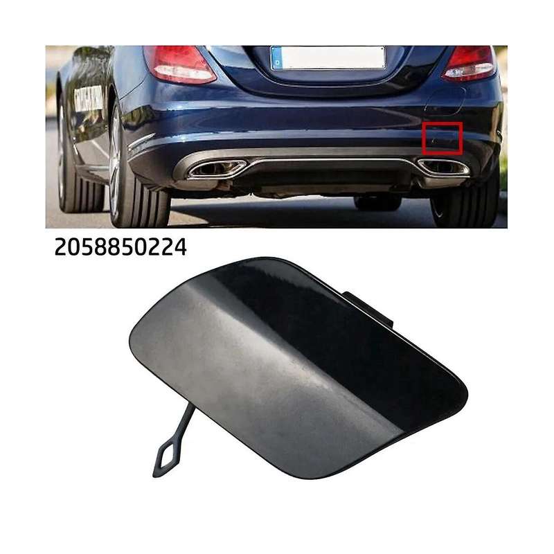 Rear Bumper Tow Hook Cover Towing Cover Car for C Class Sedan(W205) 2015-2021 A2058850224 2058850224