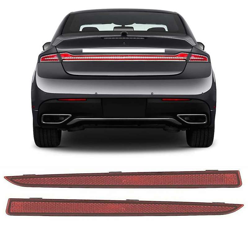 Rear Bumper Trim Reflector Strip Reflective Cover Right Left Side for Mkz 2013-2017 DP5Z15A448B, DP5
