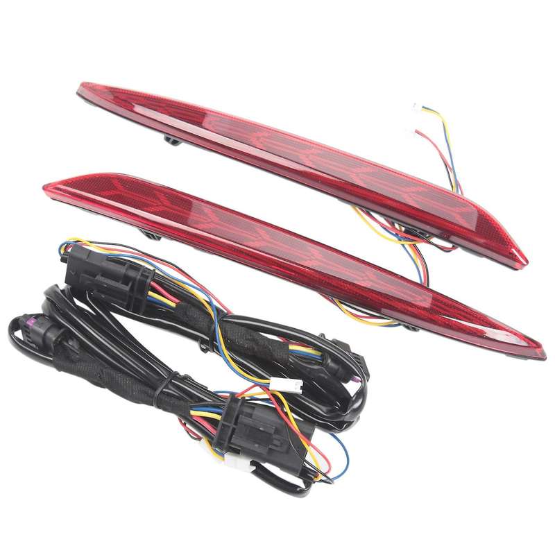 Rear Bumper Turn Signal Brake Light Modified Tail Light Fog Light for Model3 17-21 Fish Bone Tail Li