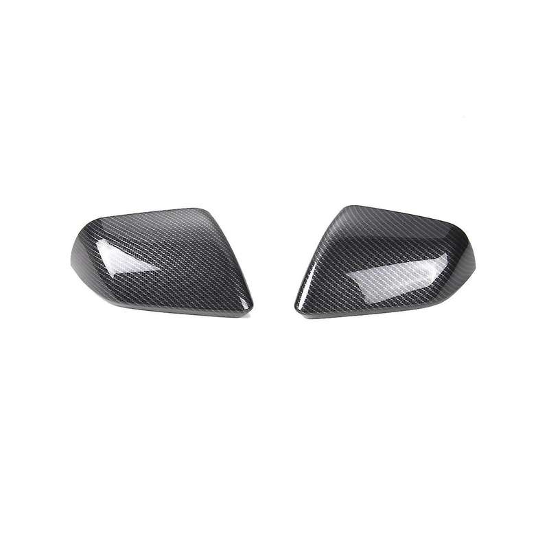 Rear Carbon Fiber Side Door Rearview Mirror Cover Housing Trim Shells Cap for 2015-2020