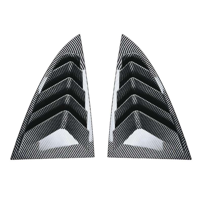 Rear Car Window Shutter Cover for Model 3 2024 Louver Side Vent Trim Triangle Accessories, Carbon