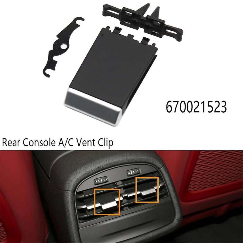 Rear Console Air Conditioner Ac Vent Clip for 2014-2020 670021523 Ac Paddle Clip