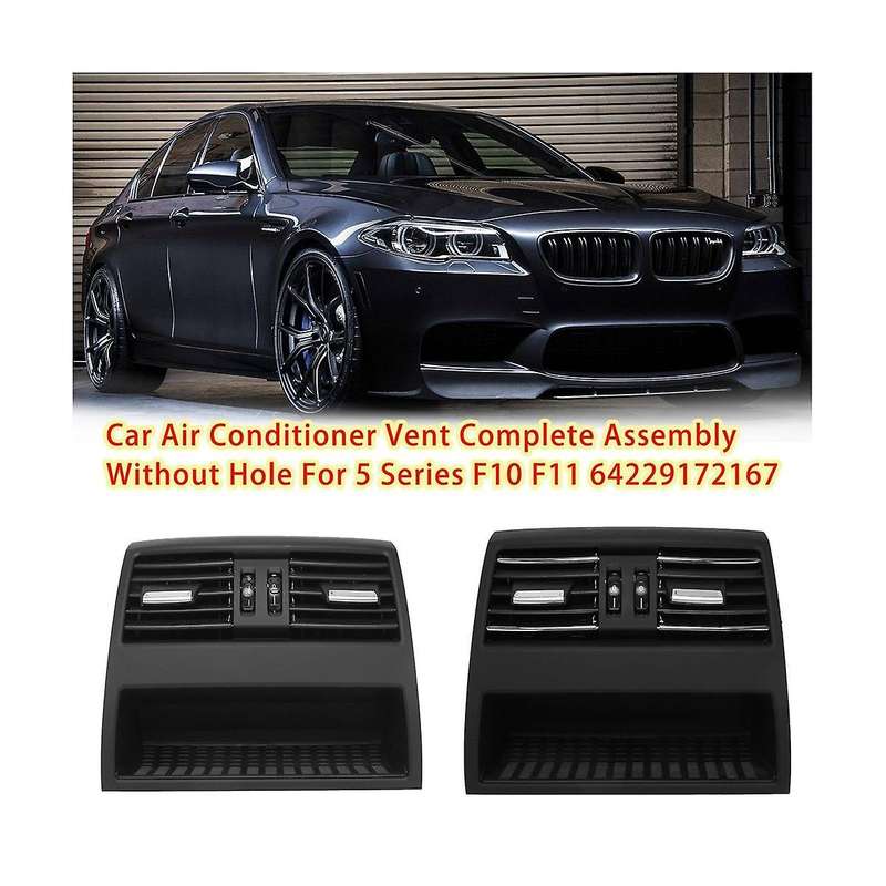 Rear Console Conditioner Air Ventilation Grille Compele Part for 5 Series F10 F11 64229172167 (silv