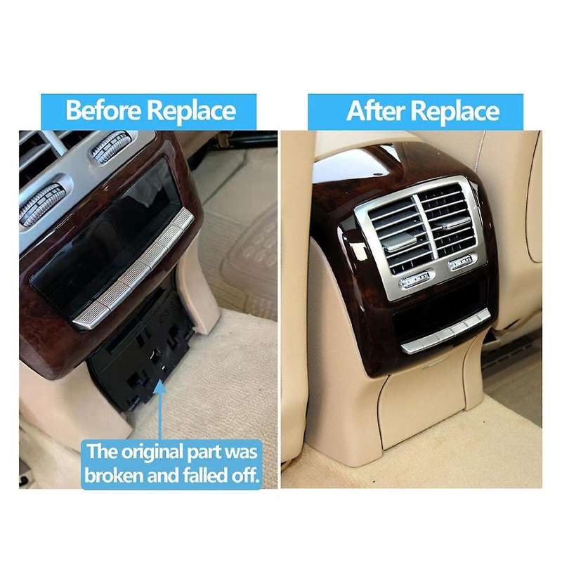 Rear Console Cigar Lighter Electrical Power Socket Outlet Cover for S Class W221 2007-2013 Grey